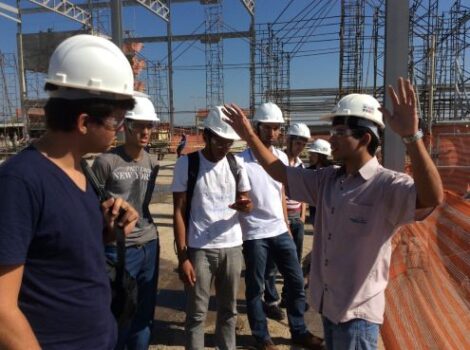 Construtora abre canteiros de obras para estudantes de engenharia